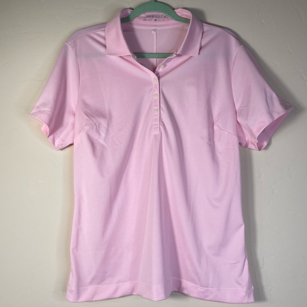 Pink Nike golf T-shirt